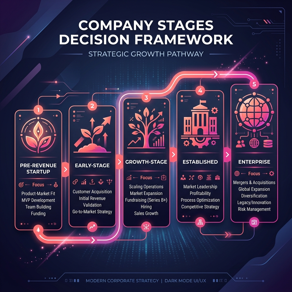 Company Stages Decision Framework for Delivery Model Selection